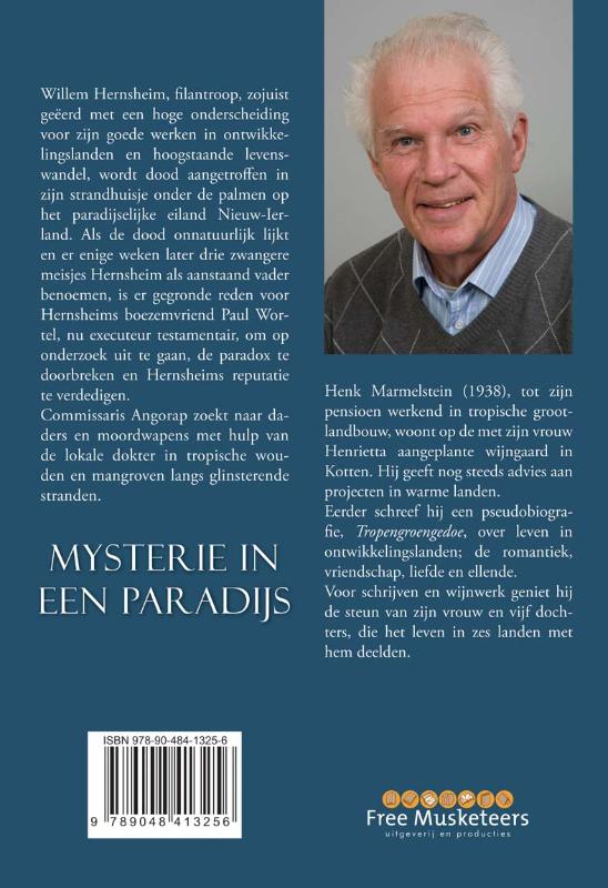 Achterkant van Mysterie in een paradijs