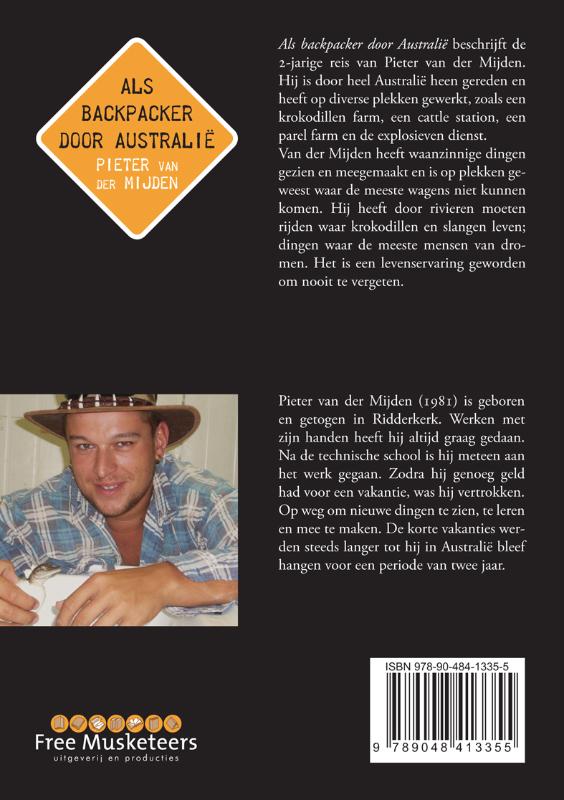 Achterkant van Als backpacker door Australië