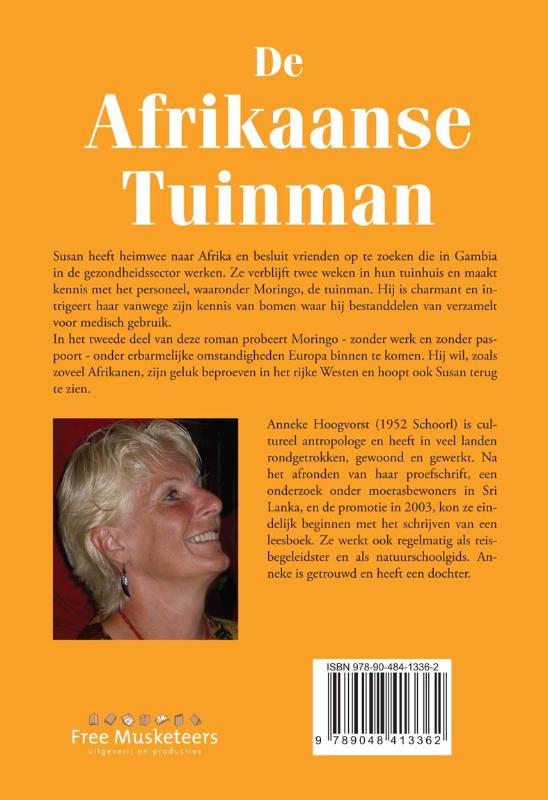 Achterkant van De Afrikaanse tuinman