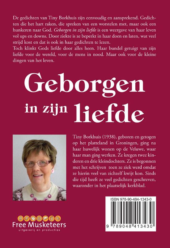 Achterkant van Geborgen in zijn liefde