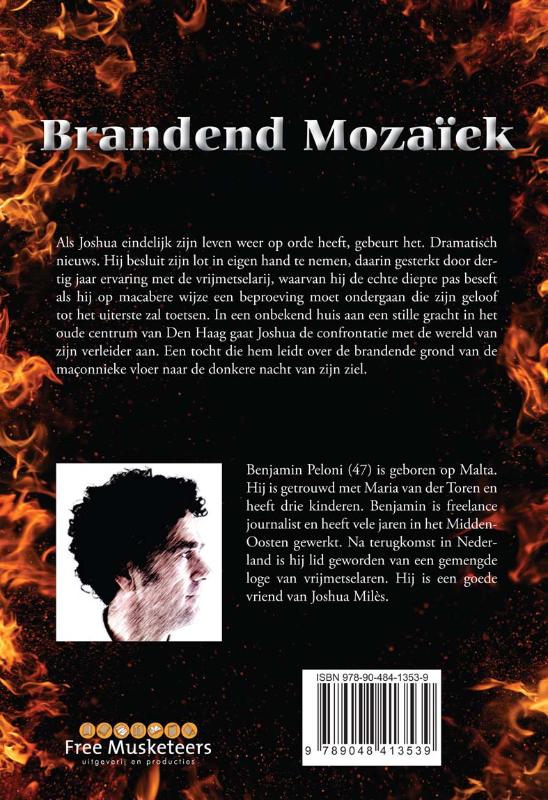 Achterkant van Brandend mozaïek