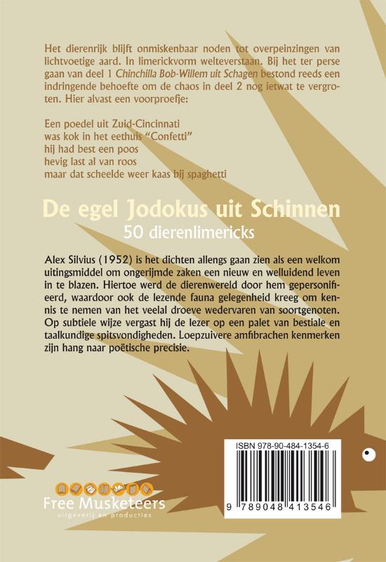 Achterkant van De egel Jodokus uit Schinnen