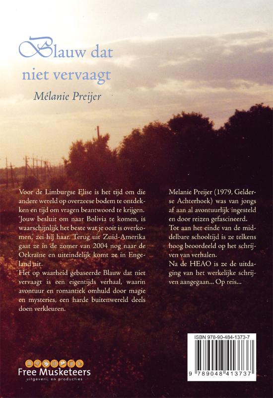 Achterkant van Blauw dat niet vervaagt