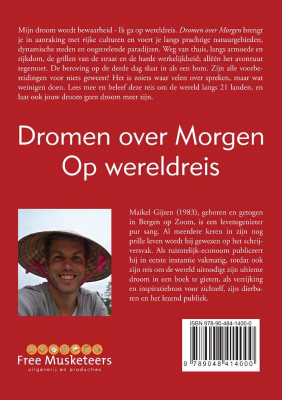 Achterkant van Op wereldreis