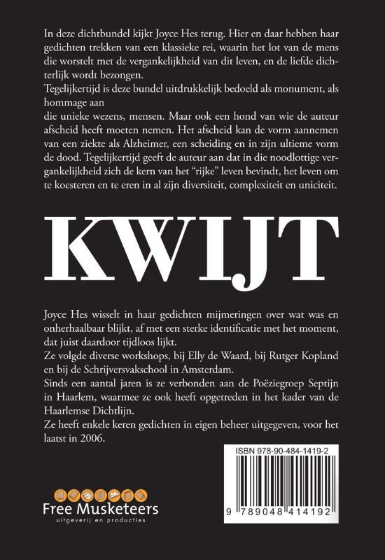 Achterkant van Kwijt