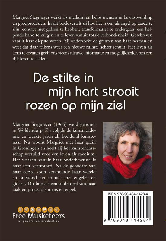 Achterkant van De stilte in mijn hart strooit rozen op mijn ziel