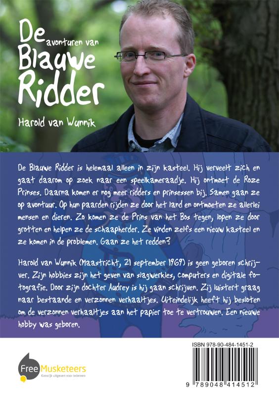 Achterkant van De Avonturen van de Blauwe Ridder