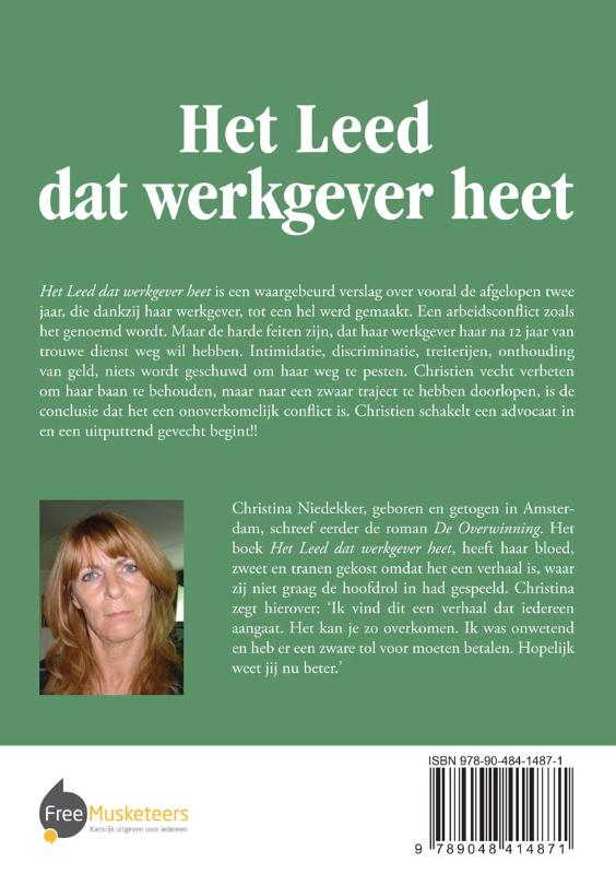 Achterkant van Het leed dat werkgever heet