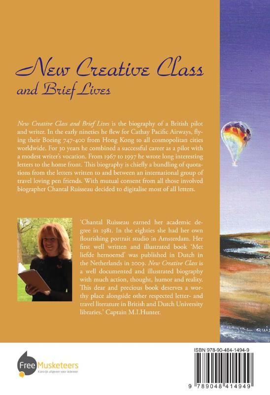 Achterkant van New creative class and brief lives