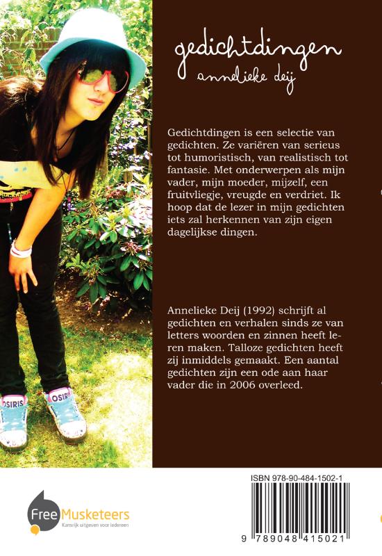 Achterkant van Gedichtdingen