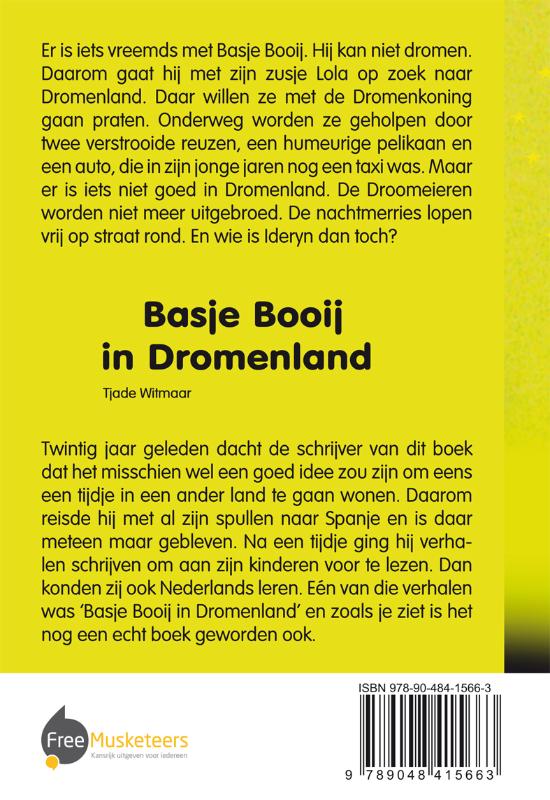 Achterkant van Basje Booij in Dromenland