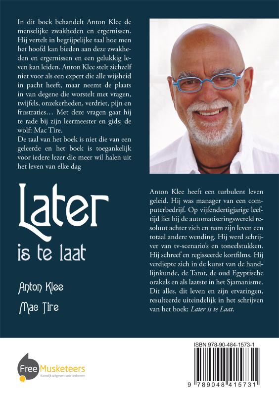 Achterkant van Later is te laat