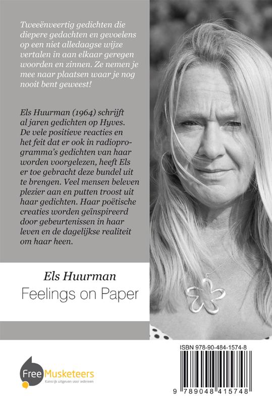 Achterkant van Feelings on paper