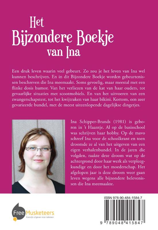 Achterkant van Het Bijzondere Boekje van Ina