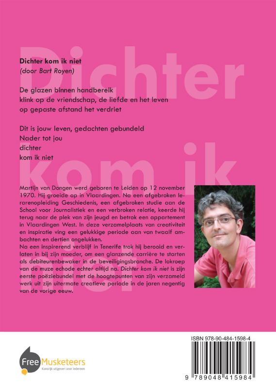 Achterkant van Dichter kom ik niet