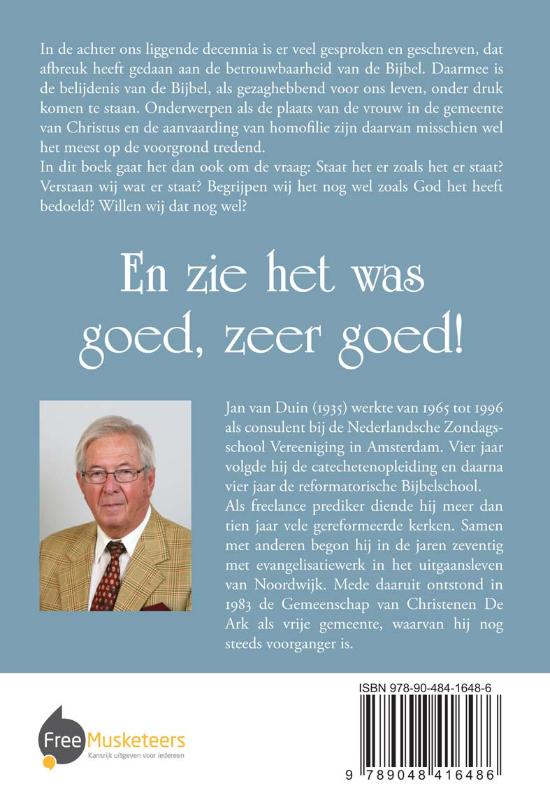 Achterkant van En zie het was goed, zeer goed!