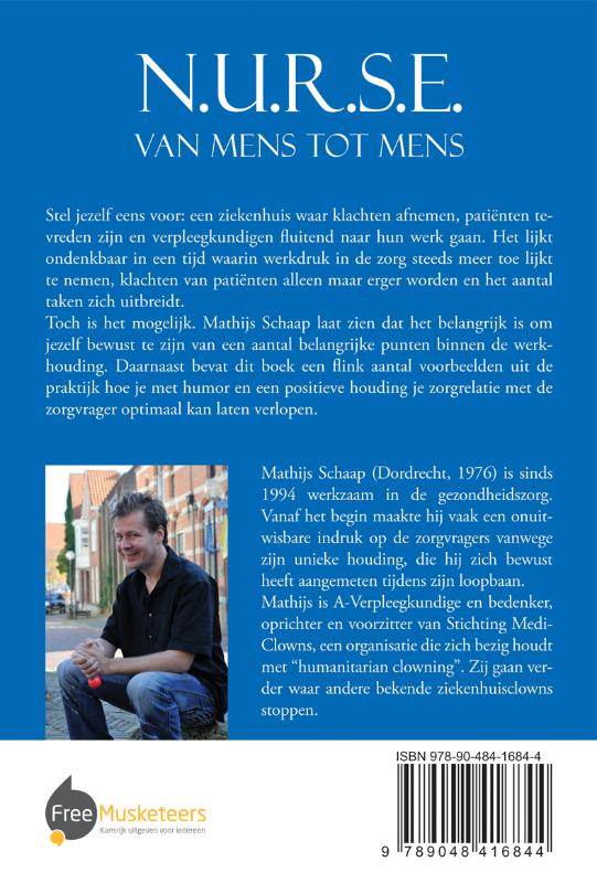 Achterkant van N.U.R.S.E van mens tot mens