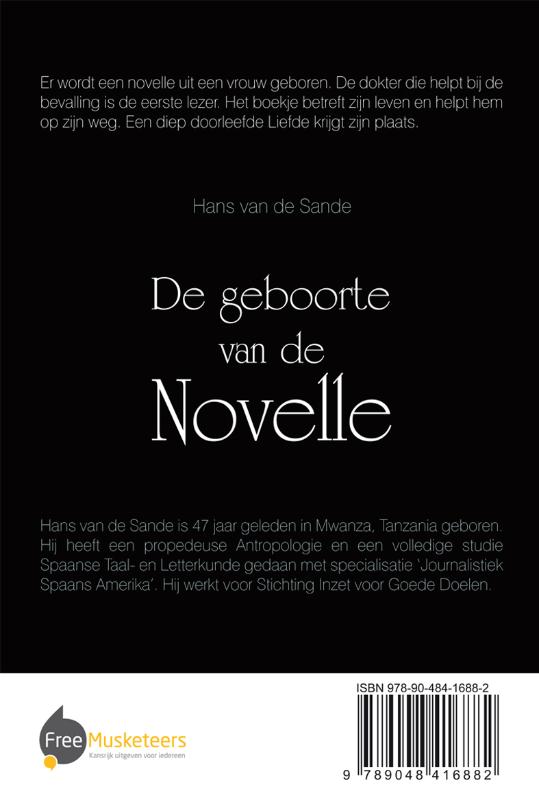 Achterkant van De geboorte van de novelle