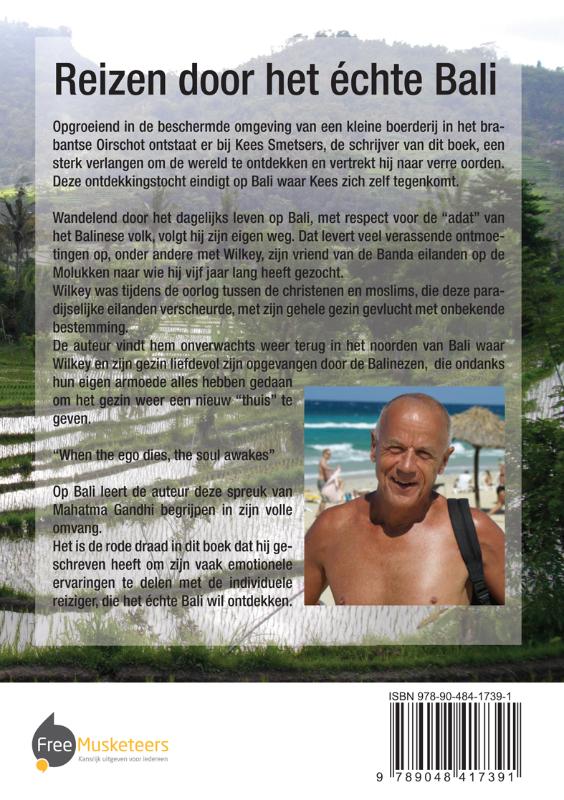 Achterkant van Reizen door het echte Bali