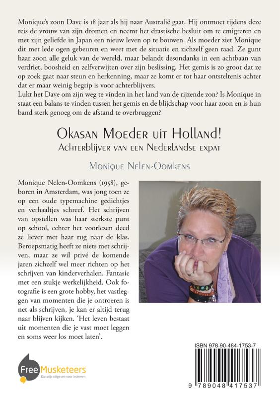 Achterkant van Okasan Moeder uit Holland!
