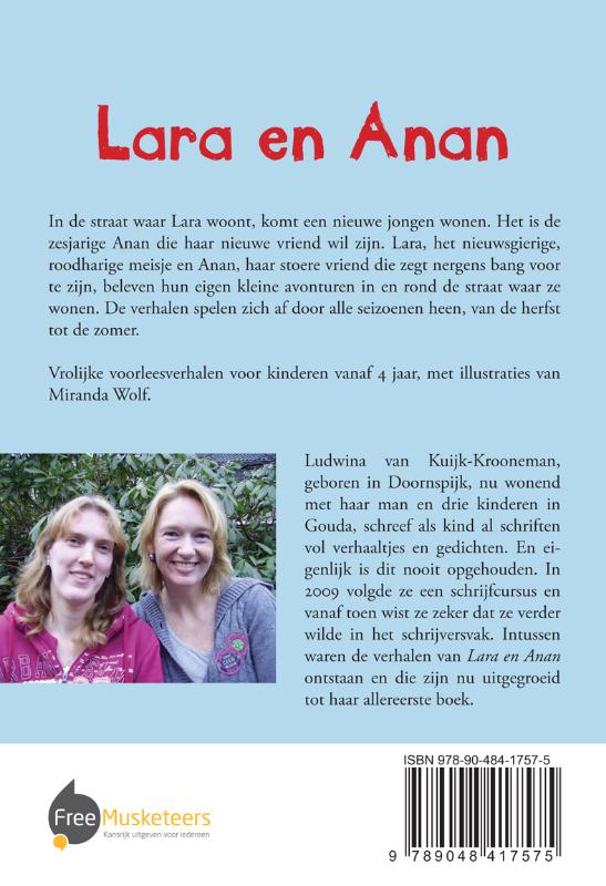 Achterkant van Lara en Anan