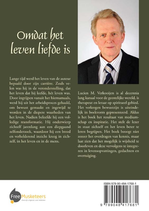 Achterkant van Omdat het leven liefde is