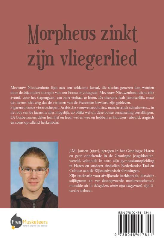 Achterkant van Morpheus zinkt zijn vliegerlied