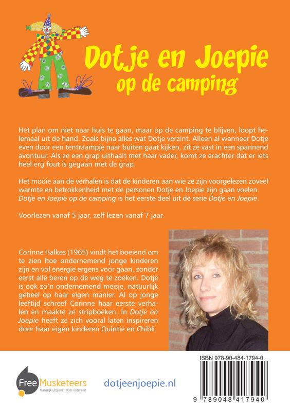 Achterkant van Dotje en Joepie op de camping