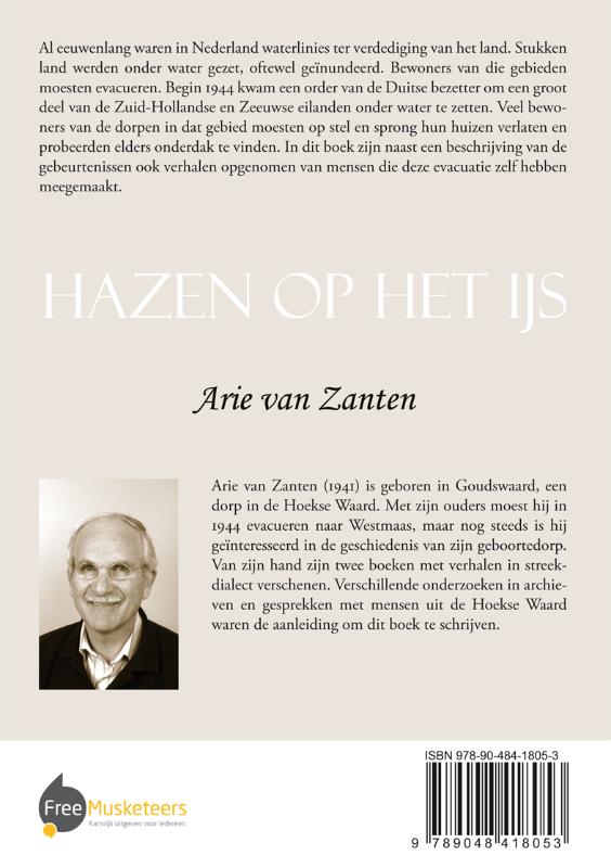 Achterkant van Hazen op het ijs