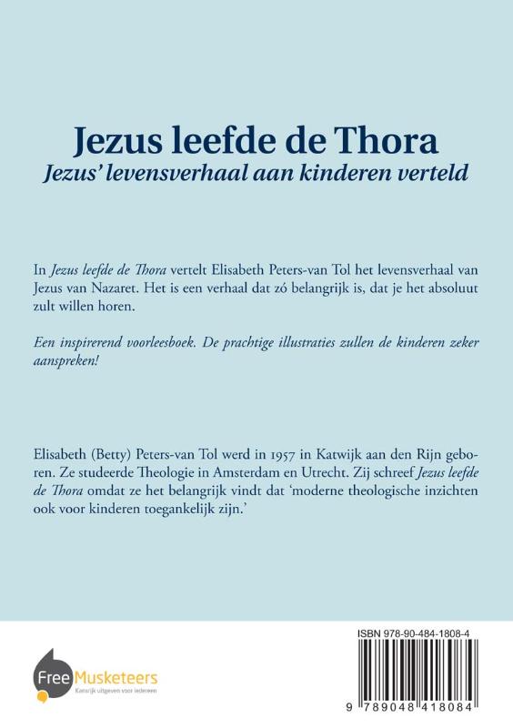 Achterkant van Jezus leefde de Thora - Jezus' levensverhaal aan kinderen verteld