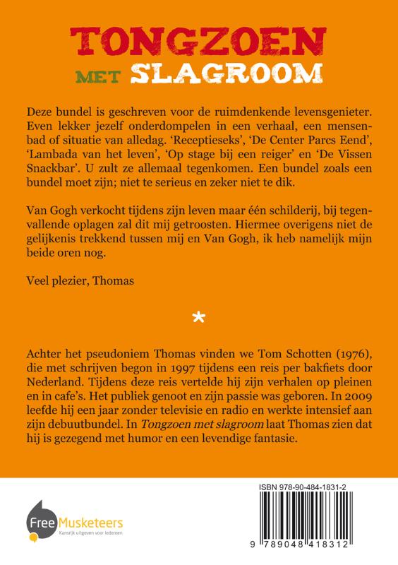Achterkant van Tongzoen met slagroom