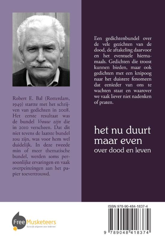 Achterkant van Het nu duurt maar even
