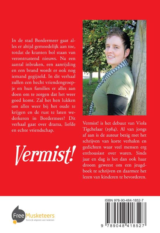 Achterkant van Vermist!