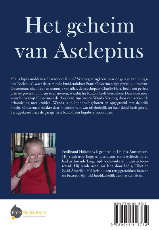 Achterkant van Het geheim van Asclepius