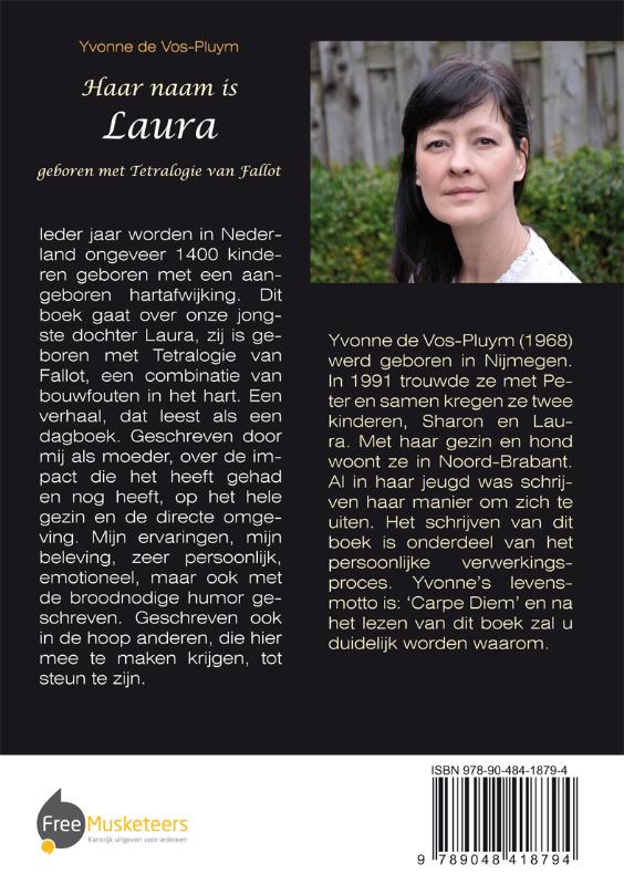 Achterkant van Haar naam is Laura