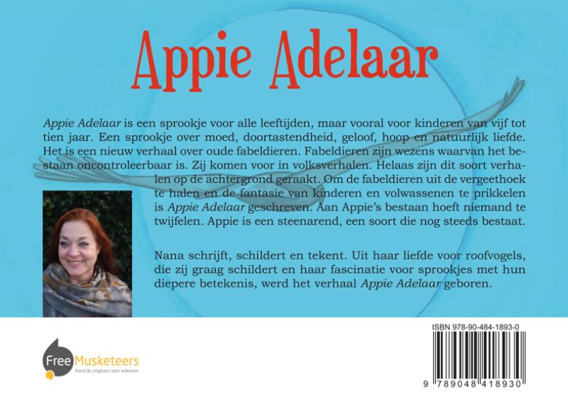 Achterkant van Appie Adelaar, een nieuw sprookje over oude wezens