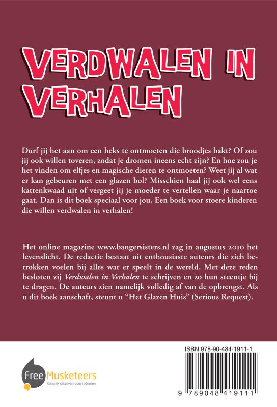 Achterkant van Verdwalen in Verhalen