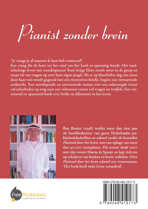 Achterkant van Pianist zonder brein