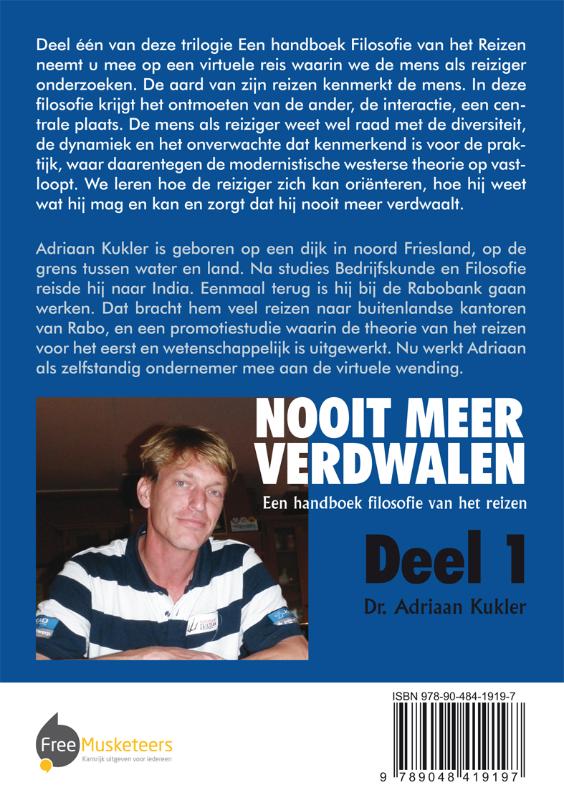 Achterkant van Nooit meer verdwalen
