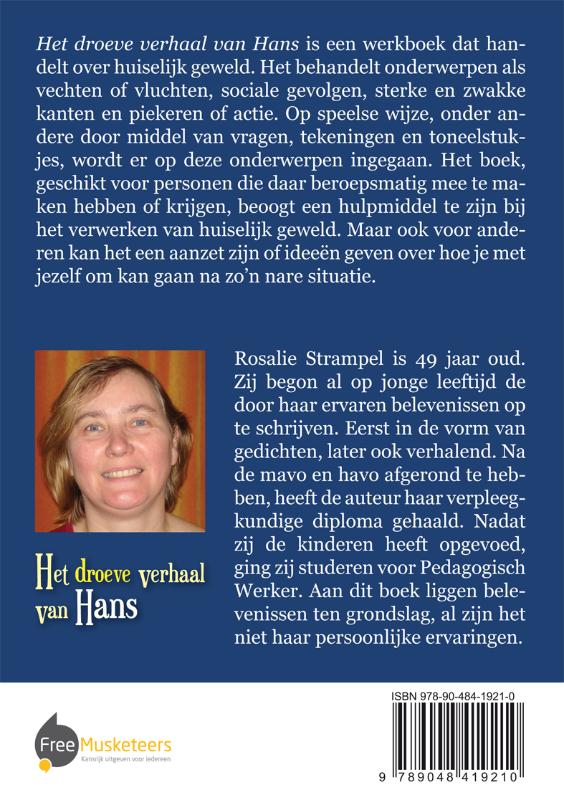 Achterkant van Het droeve verhaal van Hans