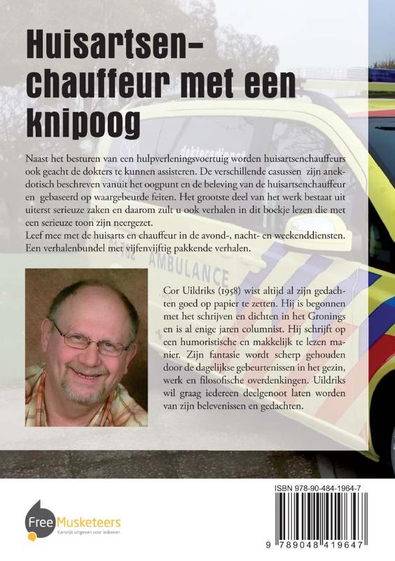 Achterkant van Huisartsen-chauffeur met een knipoog