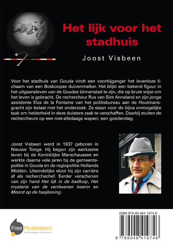 Achterkant van Het lijk voor het stadhuis