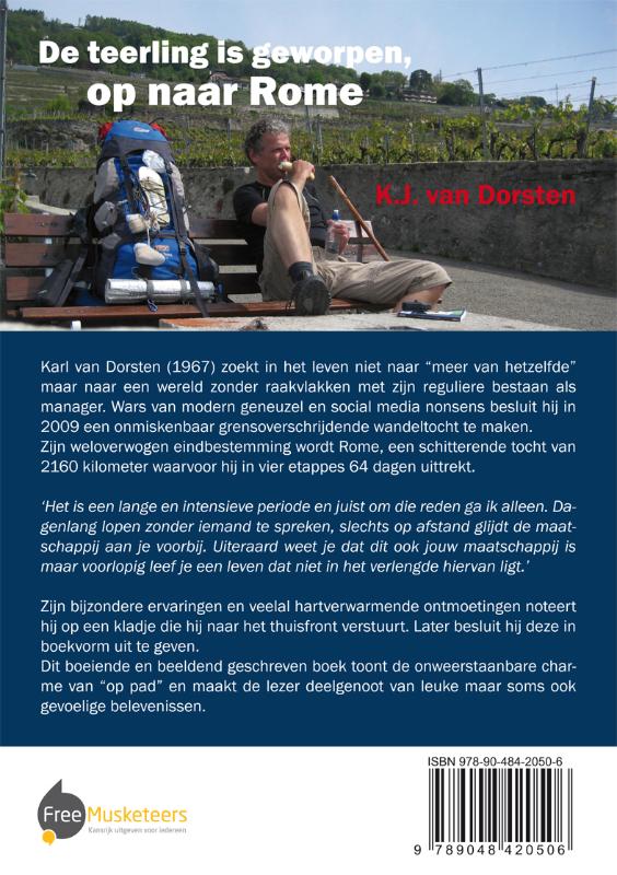 Achterkant van De teerling is geworpen, op naar Rome