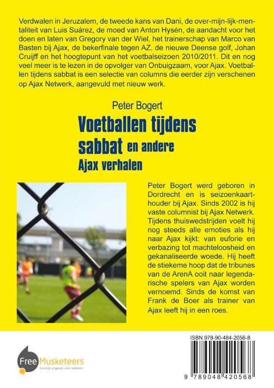 Achterkant van Voetballen tijdens sabbat en andere Ajax verhalen