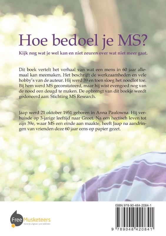 Achterkant van Hoe bedoel je MS?