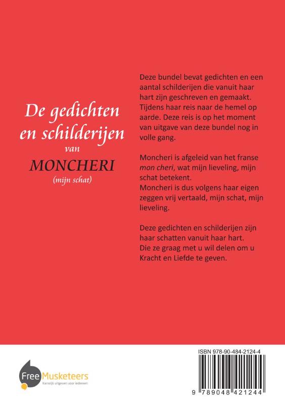 Achterkant van De gedichten en schilderijen van Moncheri 9mijn schat)