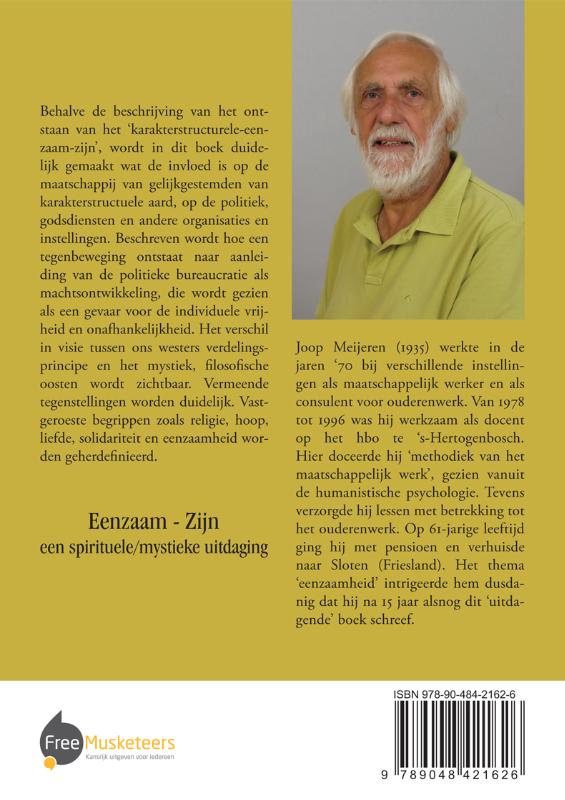 Achterkant van Eenzaam zijn, een spirituele/mystieke uitdaging