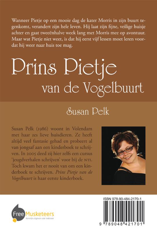 Achterkant van Prins Pietje van de Vogelbuurt