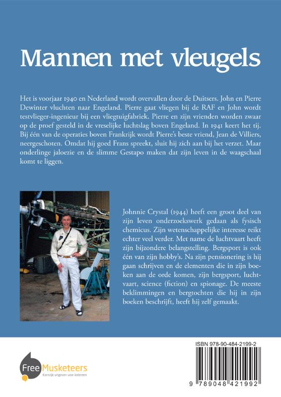 Achterkant van Mannen met vleugels