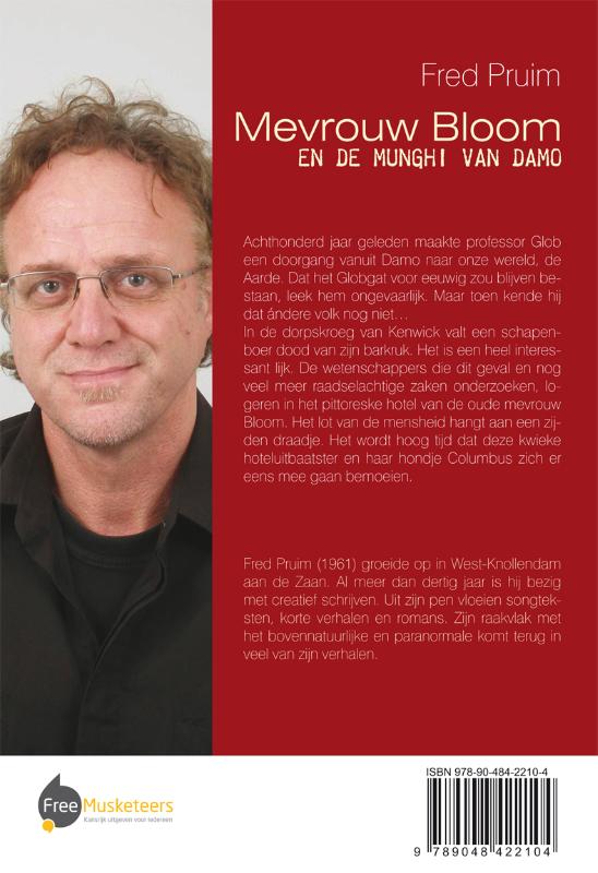 Achterkant van Mevrouw Bloom en de Munghi van Damo